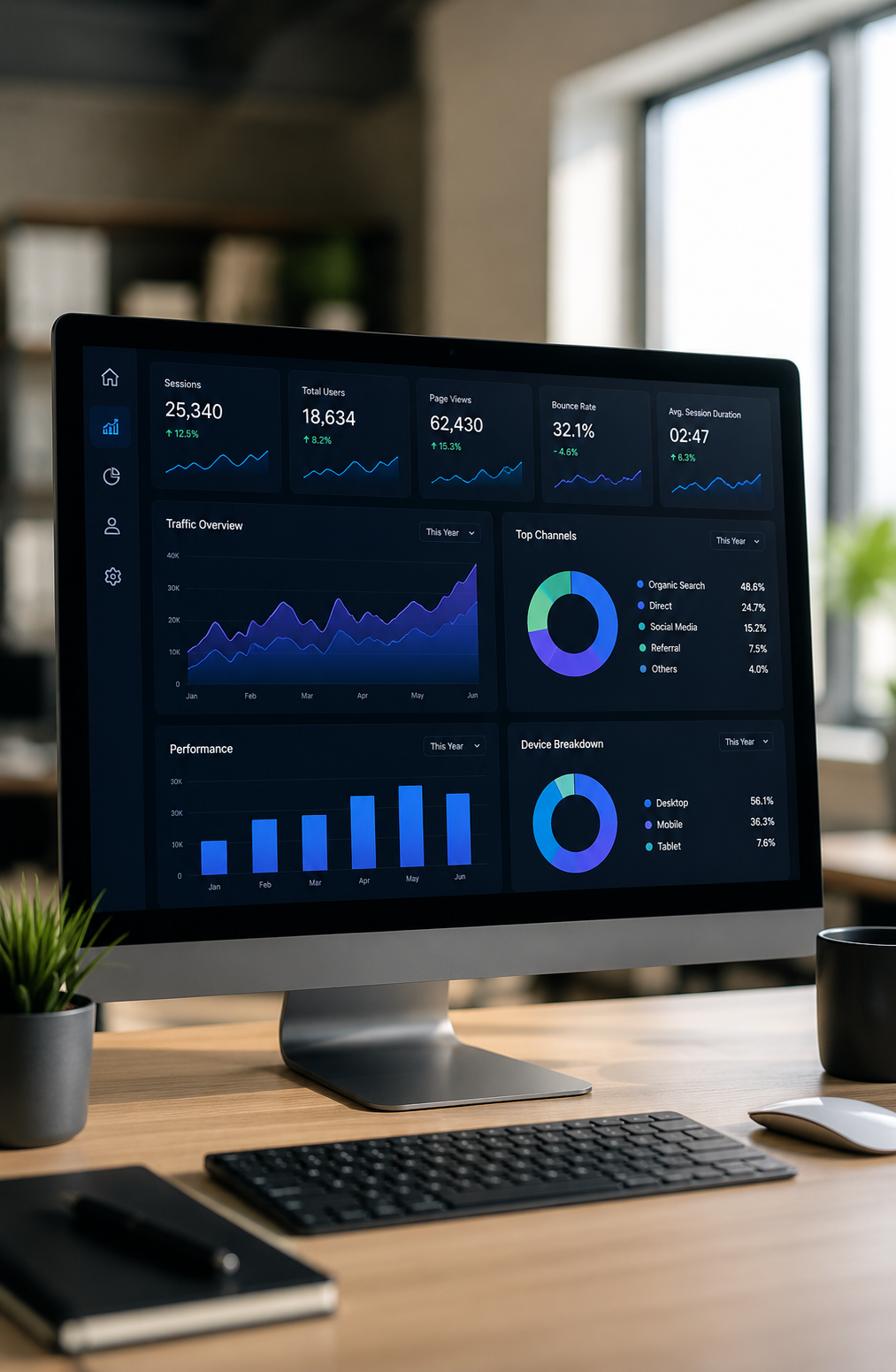 Website Performance Dashboard